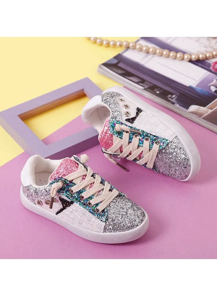 New Colorful Sequins Little Dirty Star Shoes