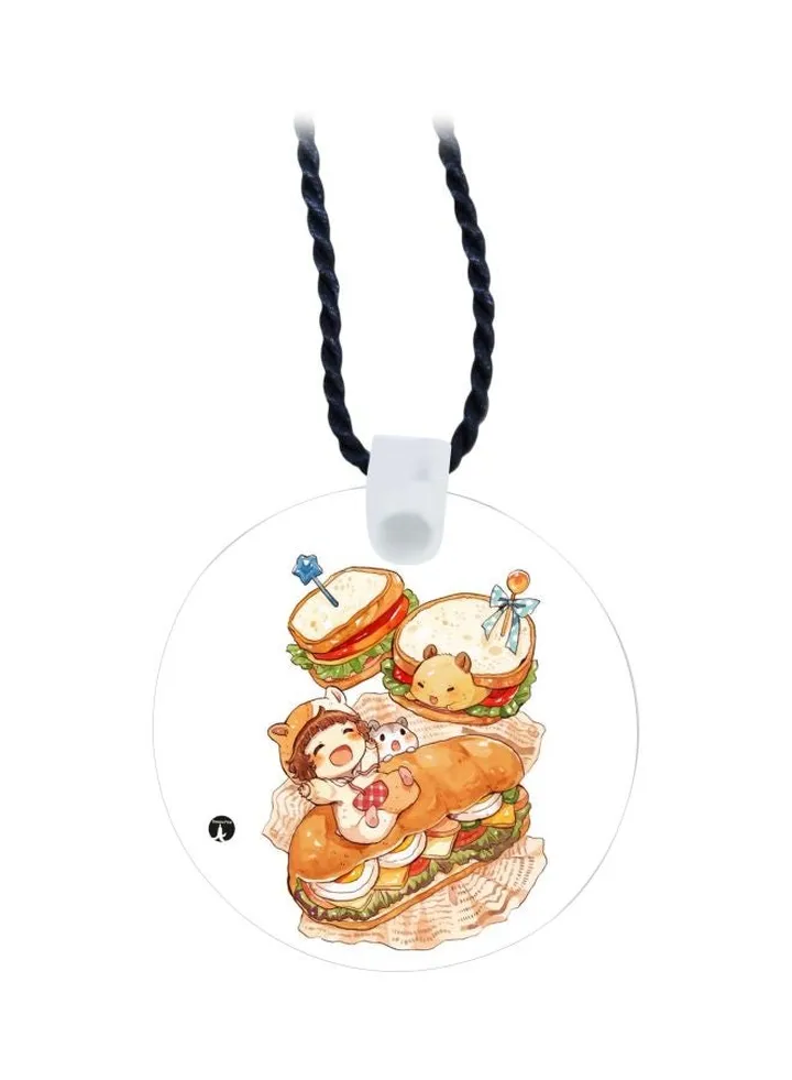 Cartoon Printed Pendant Necklace