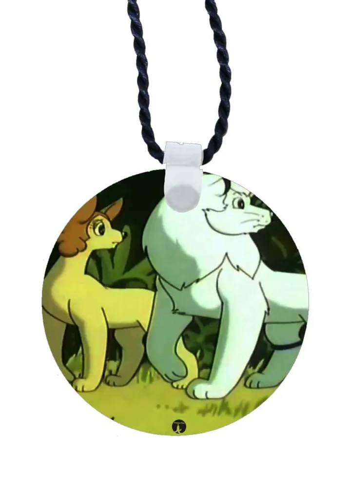 Cartoon Printed Pendant Necklace