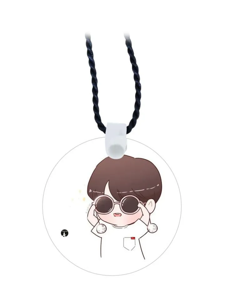 Cartoon Printed Pendant Necklace