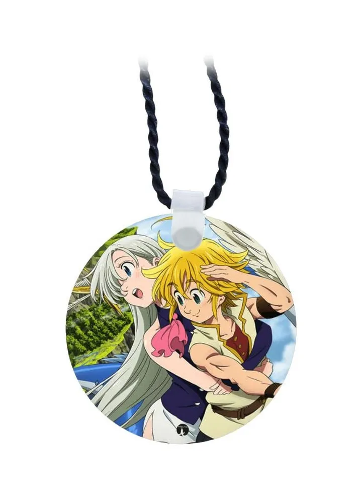 Cartoon Printed Pendant Necklace