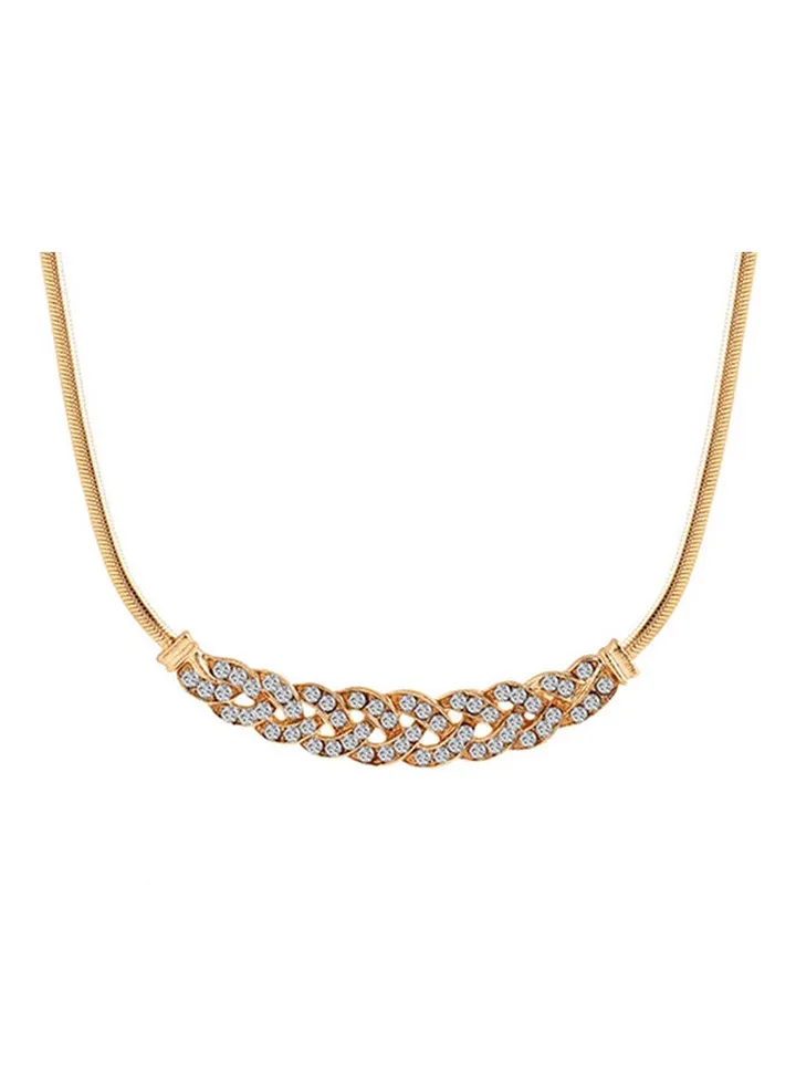 Crystal Chunky Choker Necklace