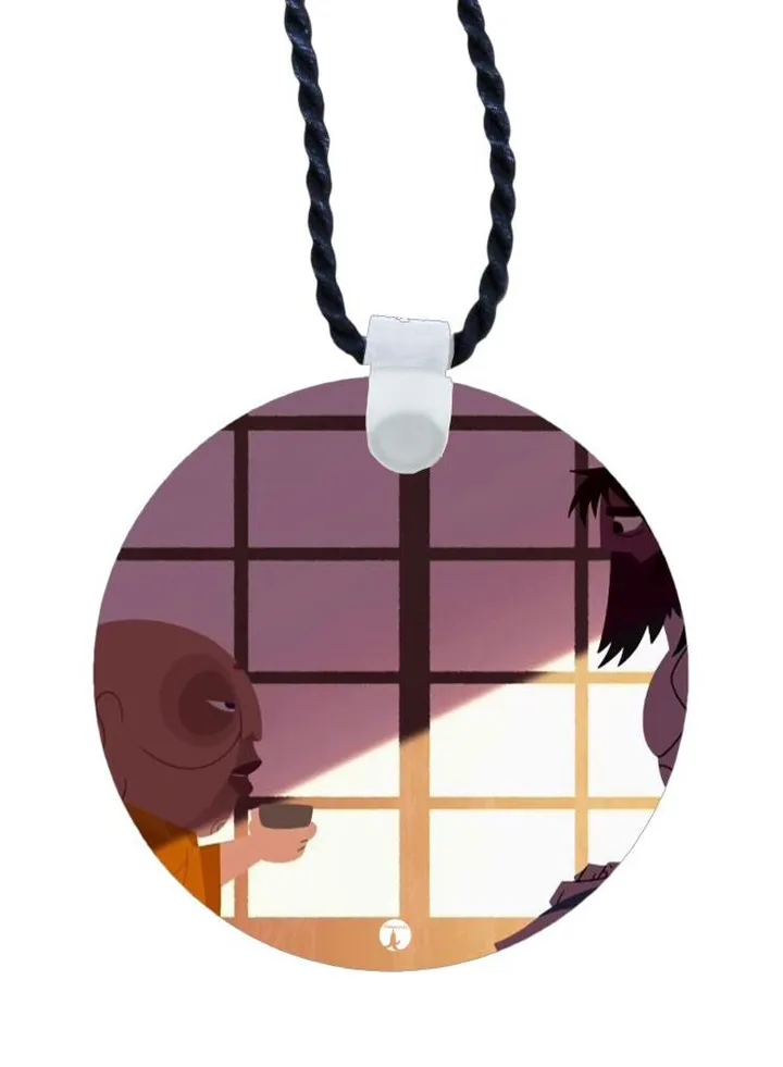 Cartoon Printed Pendant Necklace
