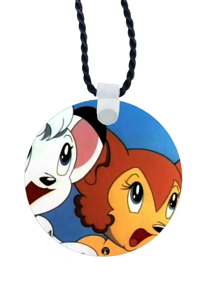 Cartoon Printed Pendant Necklace