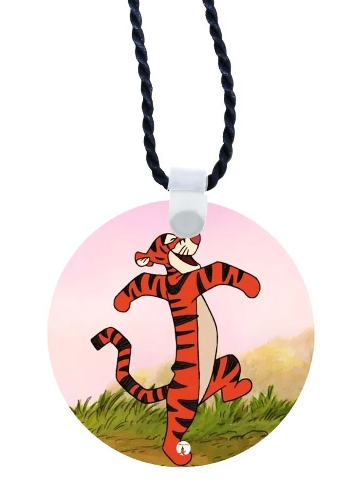 Cartoon Printed Pendant Necklace