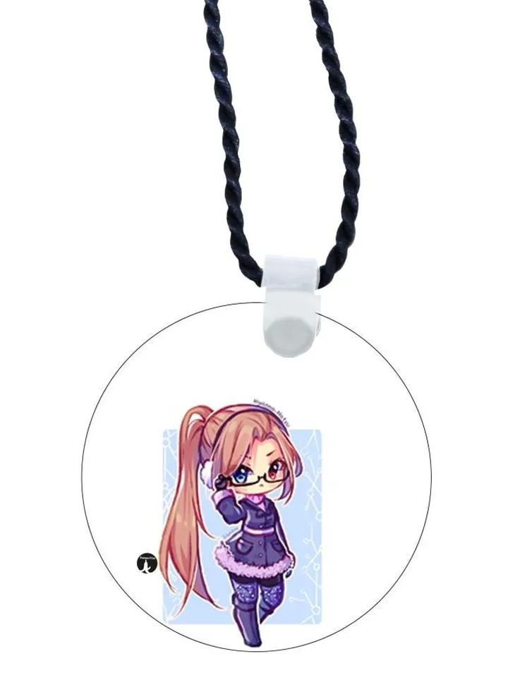 Cartoon Printed Pendant Necklace