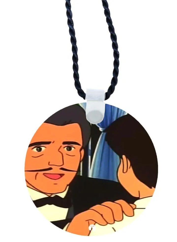 Cartoon Printed Pendant Necklace