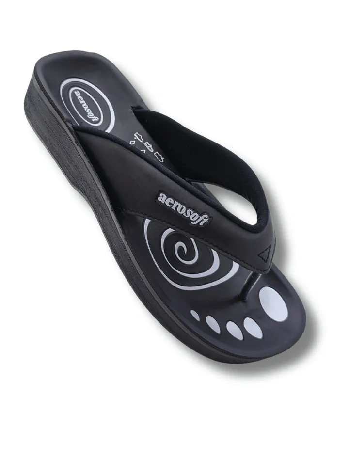 Aerosoft Women Slippers A0801 Black