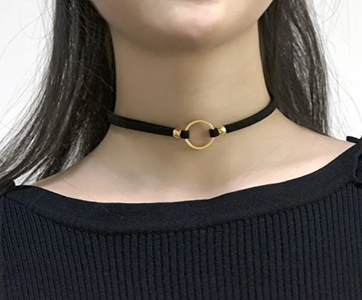Alloy Minimalist Choker Necklace