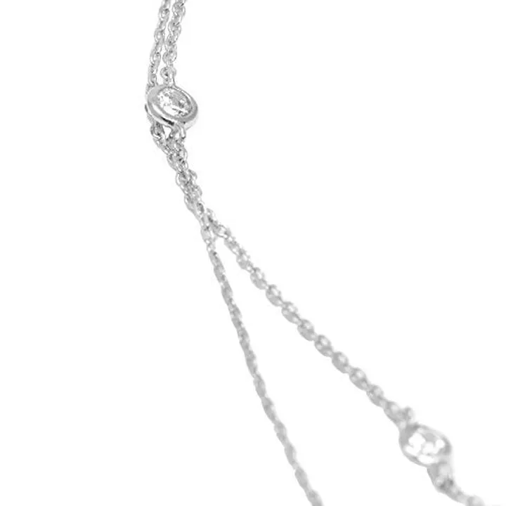 Brass Crystal Satellite Choker Necklace