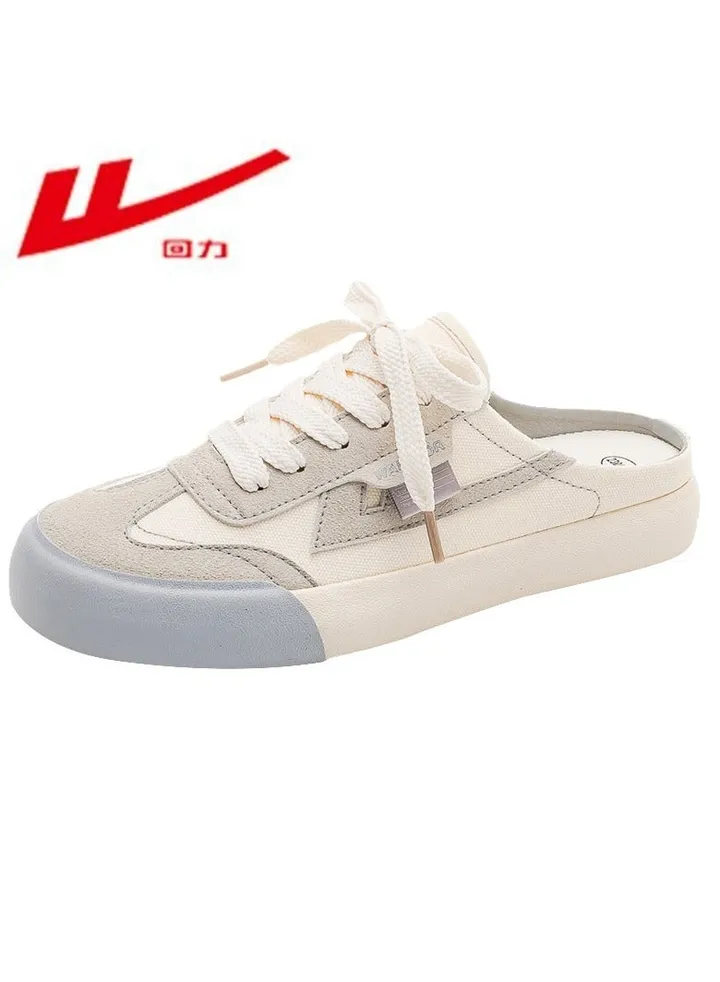 Women's Comfortable Casual Half Slippers And Canvas Shoes