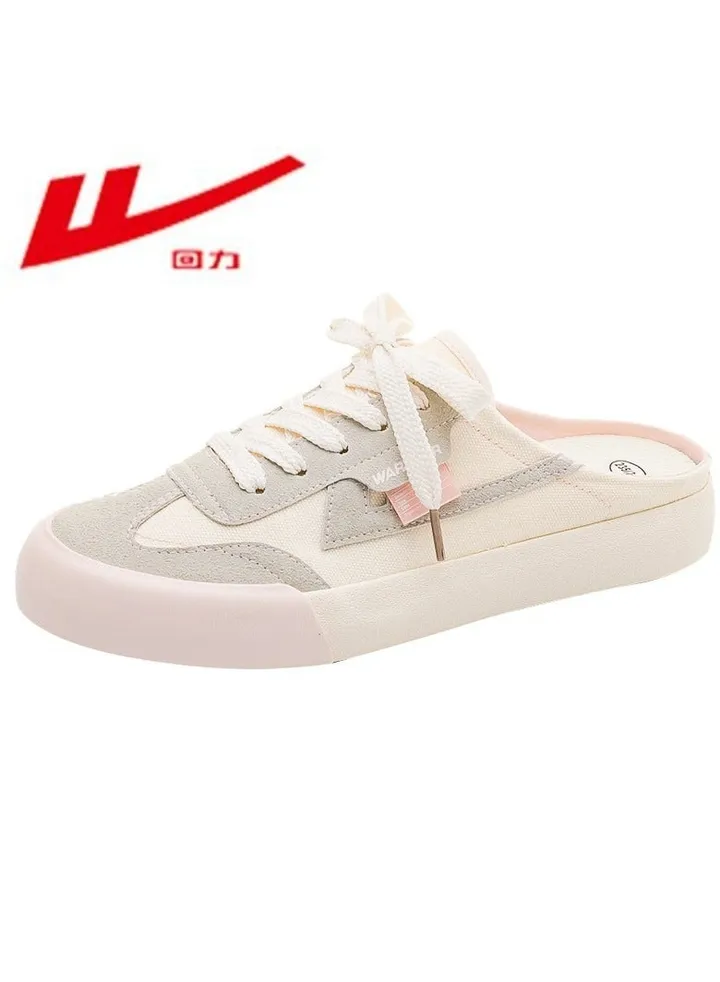 Women's Comfortable Casual Half Slippers And Canvas Shoes