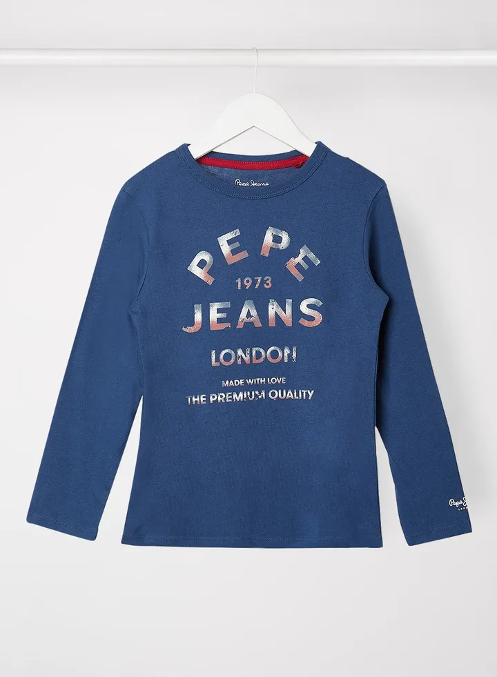 Kids Aston Long Sleeve T-Shirt Blue