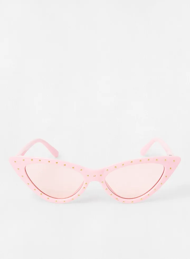 Girls' Diamante Cat Eye Sunglasses