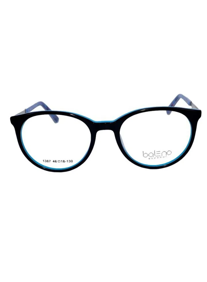 Kids' Sturdy Round Eyeglasses Frame - 1387 C1-6