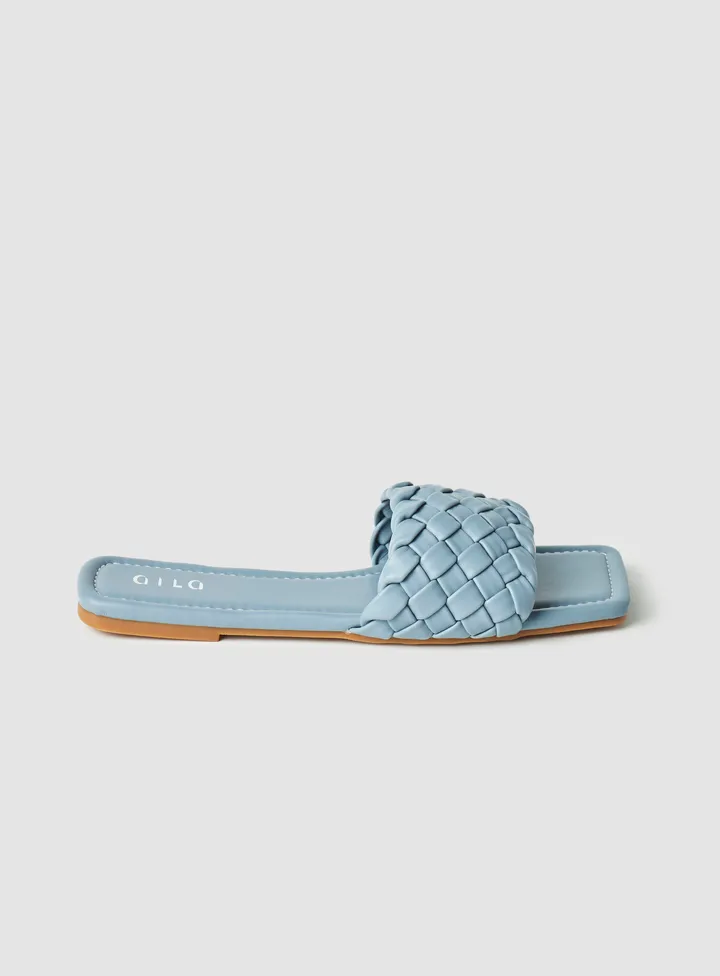 Casual Flat Sandals Blue