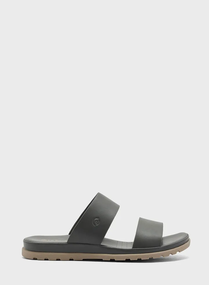 Double Strap Flat Sandals
