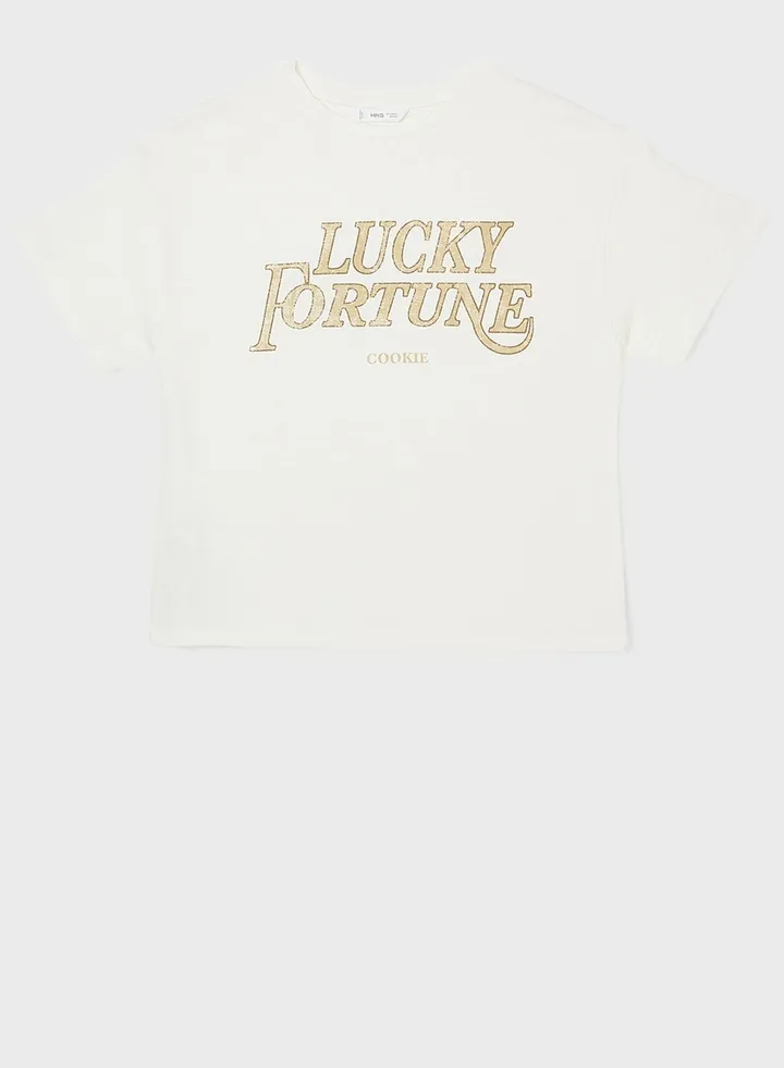 Youth Slogan Print T-Shirt