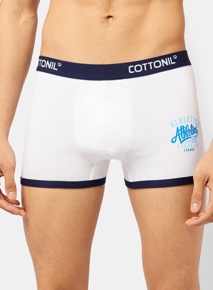 Logo Slogan Cotton Boxers