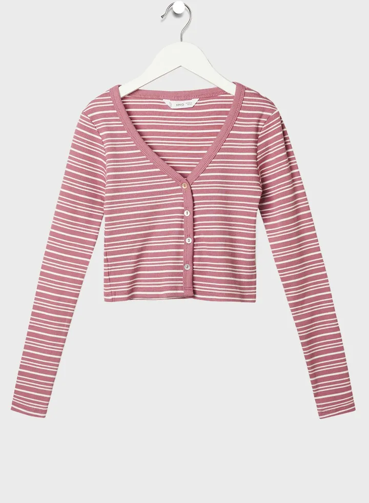 Youth Teen Stripe Print T-Shirt