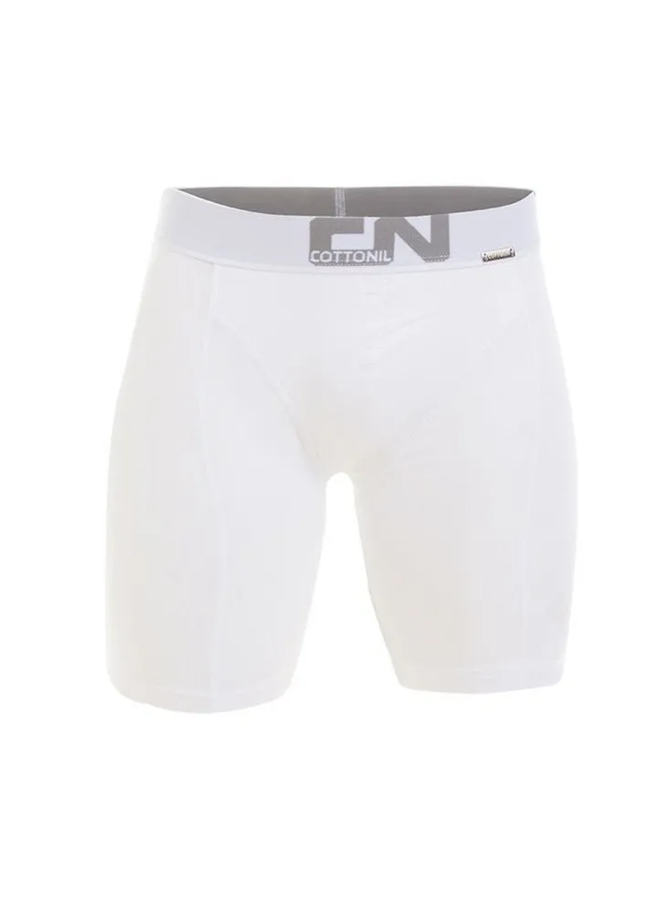 Plain Comfy Long Boxer-White
