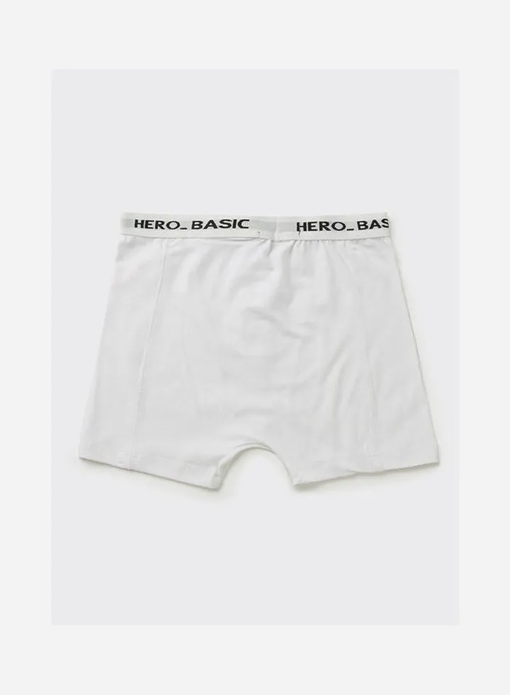 Printed Low-Rise Boxer White