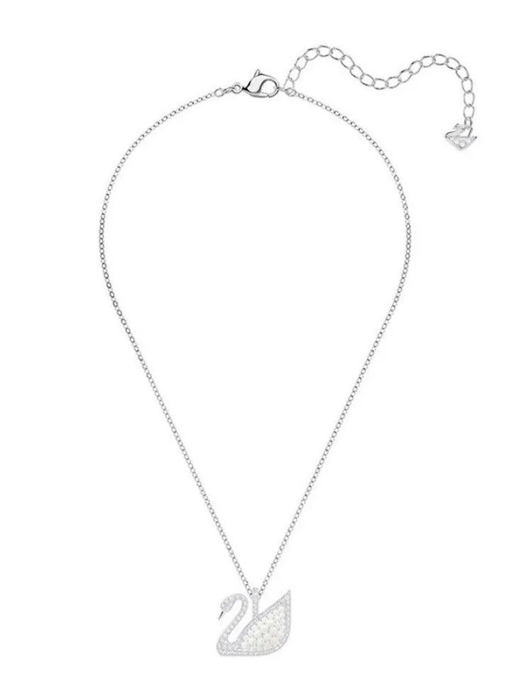 Women's Pearl Swan Necklace