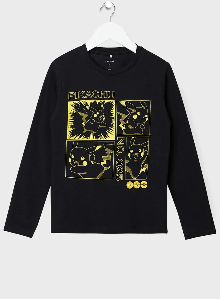 Kids Pokemon Print T-Shirt
