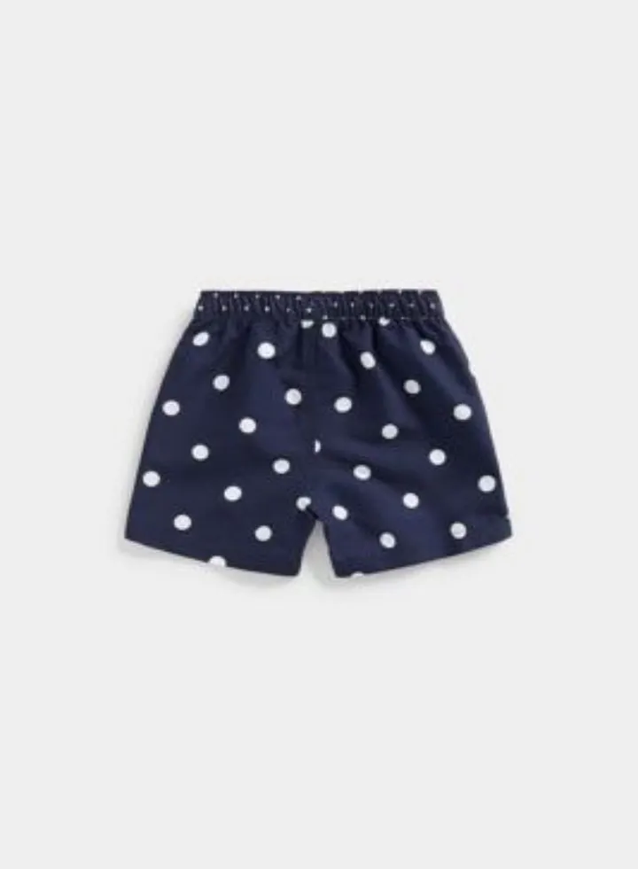 Navy Spot Board Shorts