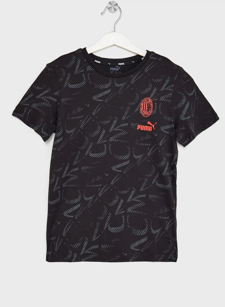 Kids Ac Milan Footballcore Aop T-Shirt