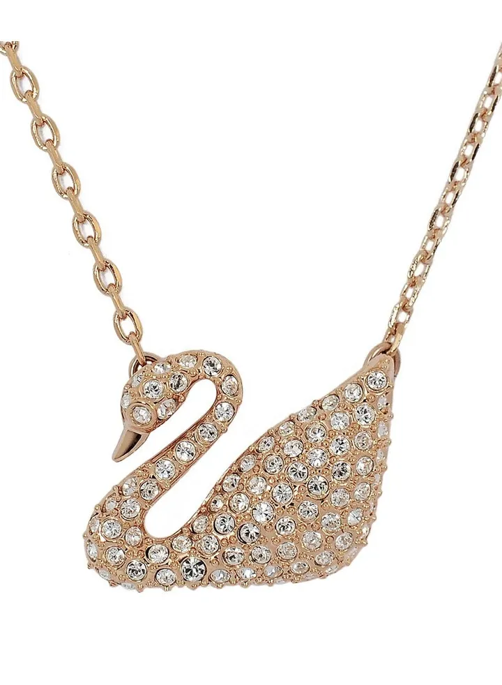 Rose Gold Swan Women's Necklace