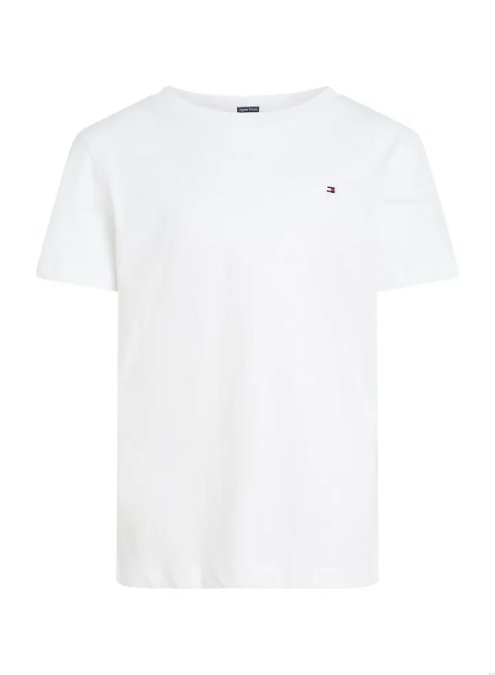 Boys' Essential Organic Cotton T-Shirt, White