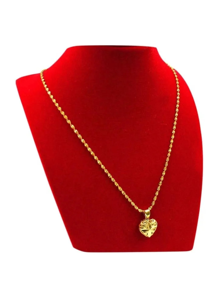 18 Karat Gold Plated Pendant Necklace