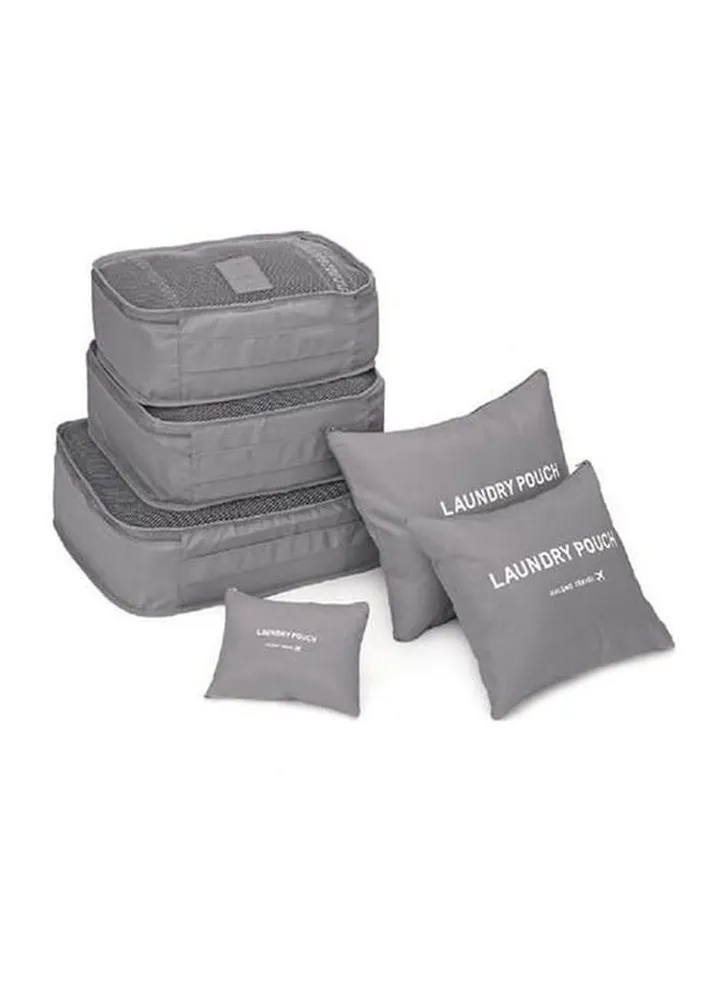 6-Piece Travel Bag Set Grey