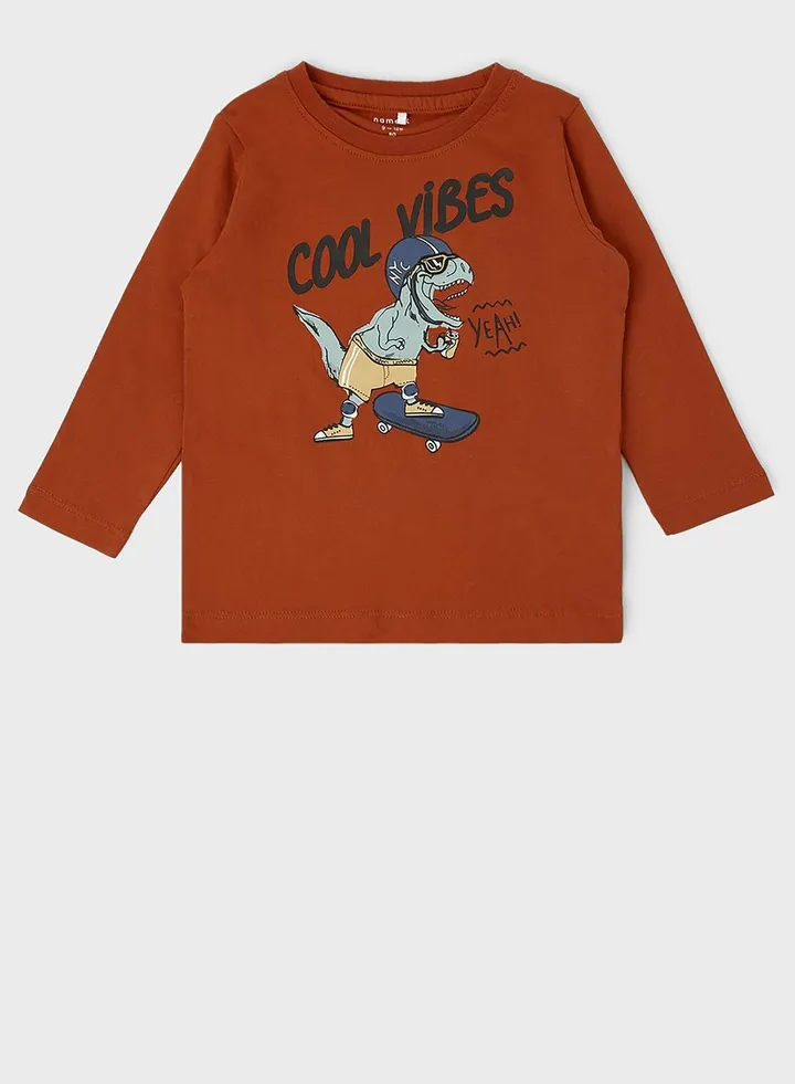 Kids Dino Print T-Shirt