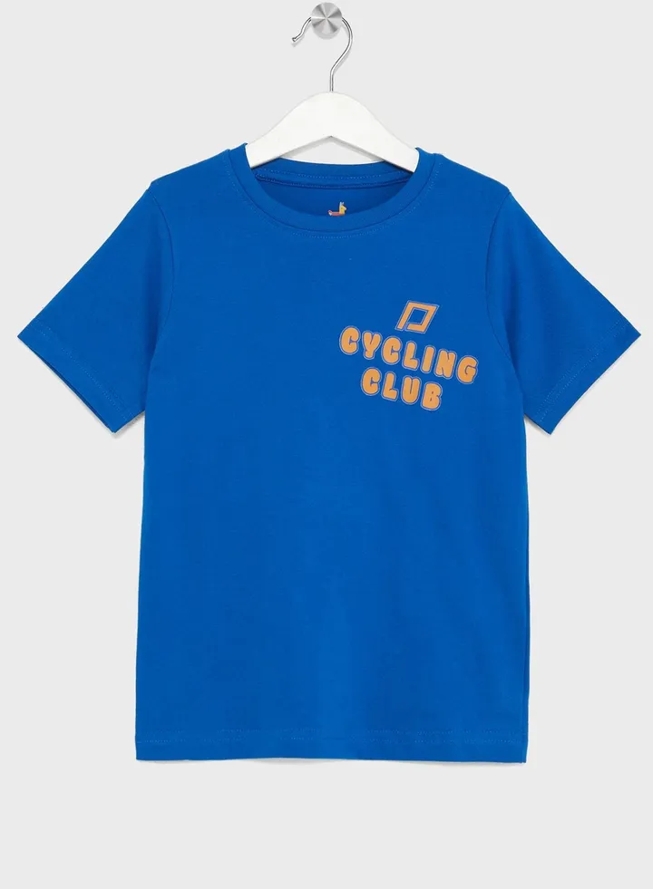 Boys Front And Back Printed T-Shirt