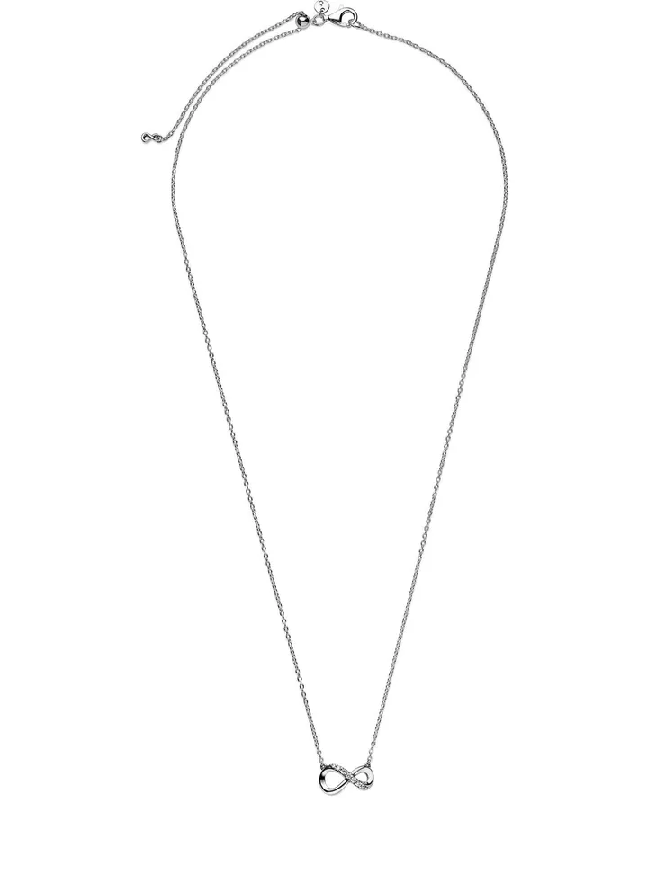 PANDORA Infinity Collier Necklace Sterling Silver and Cubic Zirconia