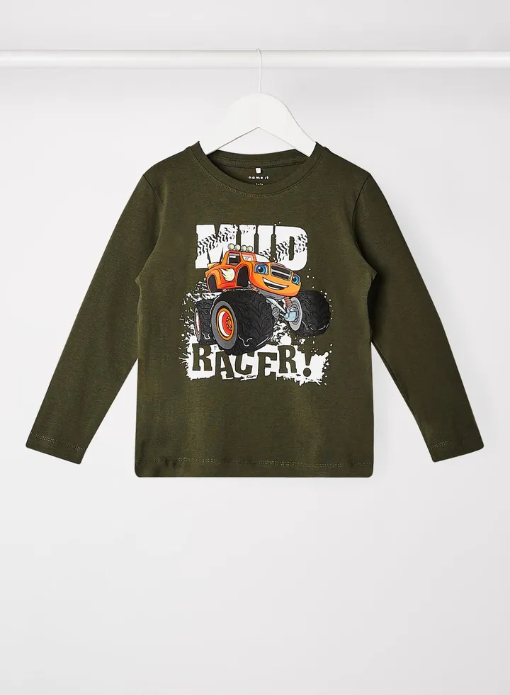 Kids Blaze Printed Long Sleeve T-Shirt