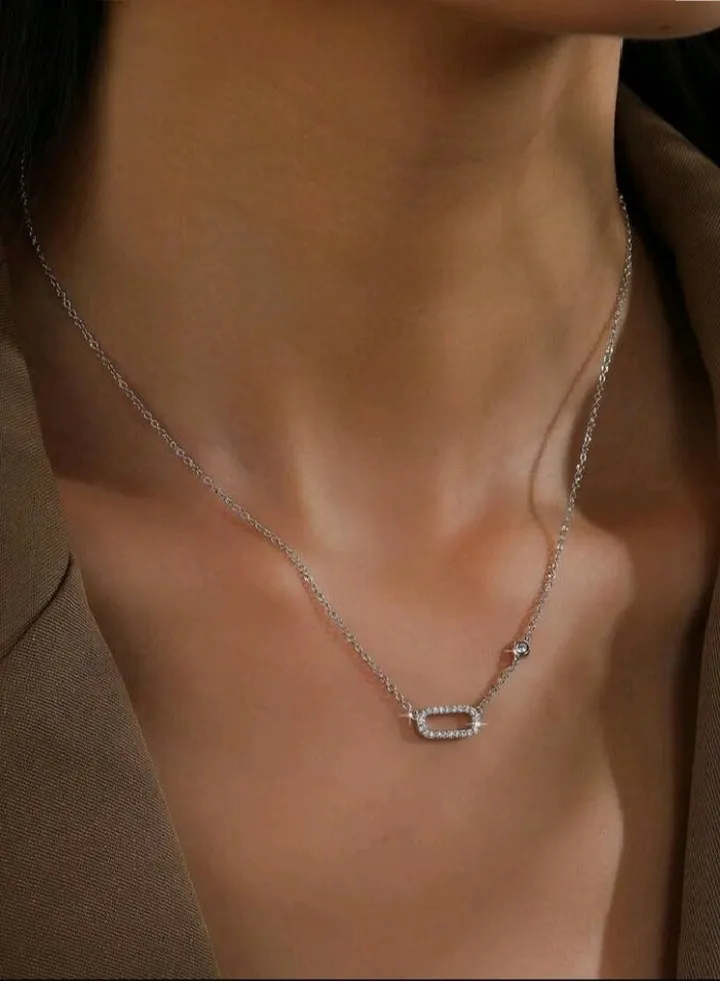 Pure 925 Sterling Silver Necklace For Women