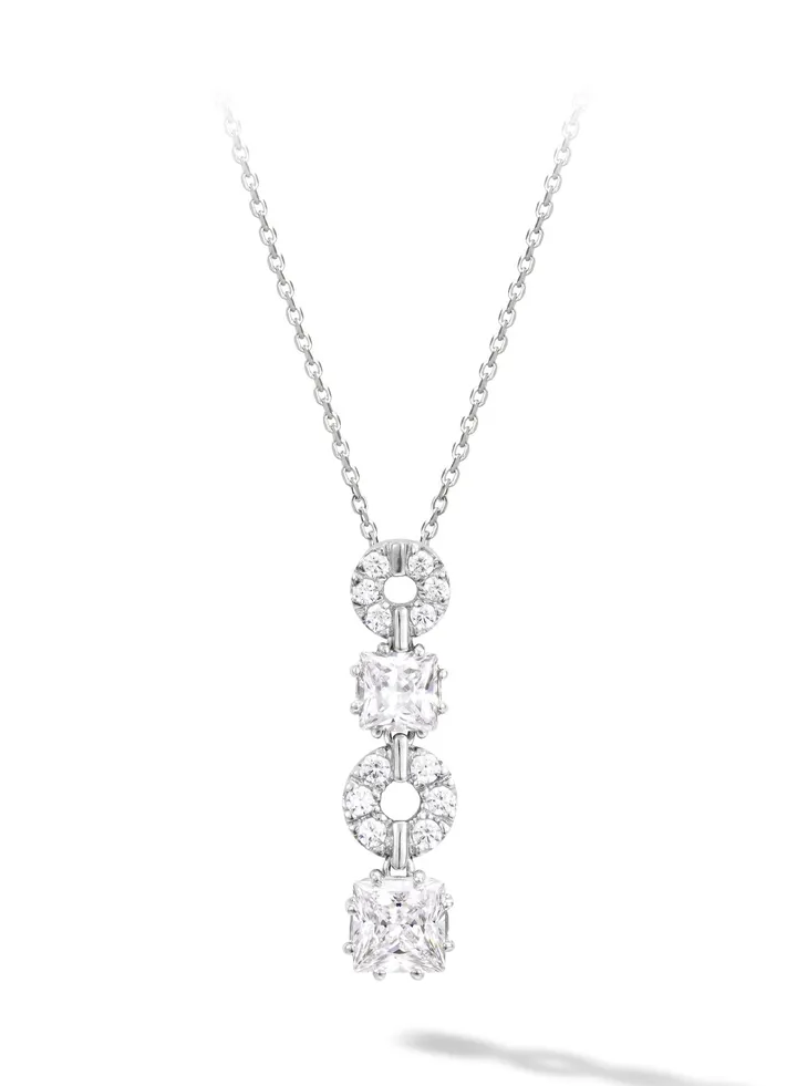 Intertwined Beauty Necklace for Women with S925 Sterling Silver and CZ Diamond Gift for Women Wife Girlfriend