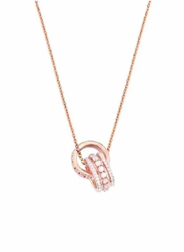 Tangled Rings Pendant Necklace