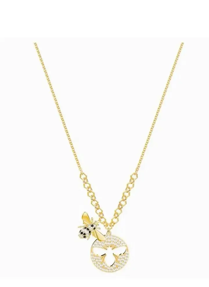 Gold Plated Lisabel Bee Pendant Necklace