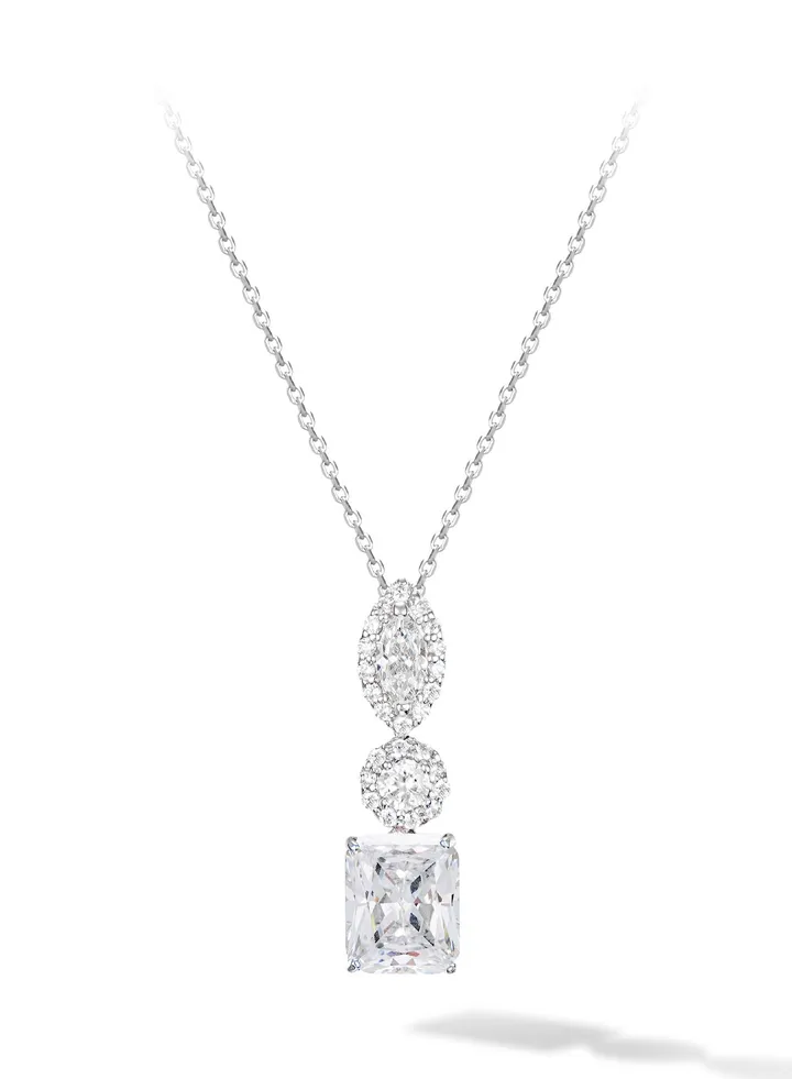 AWNL Women's Necklace with 925 Sterling Silver and CZ-Diamond,Eternal Love Pendant Gift for Women Wife Girlfriend
