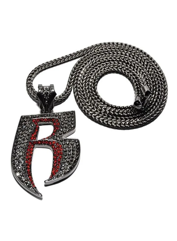 Hip Hop Letter Snake Bone Chain Necklace
