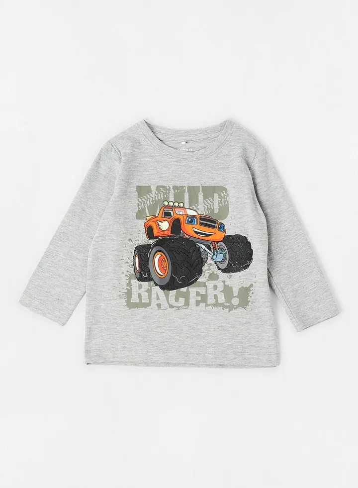 Baby Graphic T-Shirt Grey