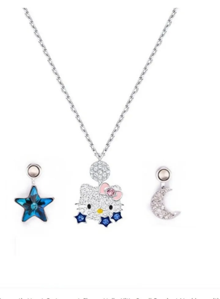 Three lovely matching pendant necklaces for women
