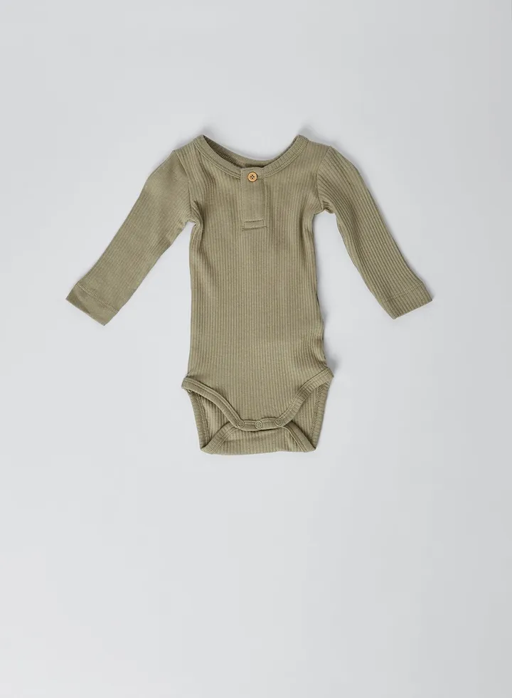 Baby Solid Onesie Silver Sage
