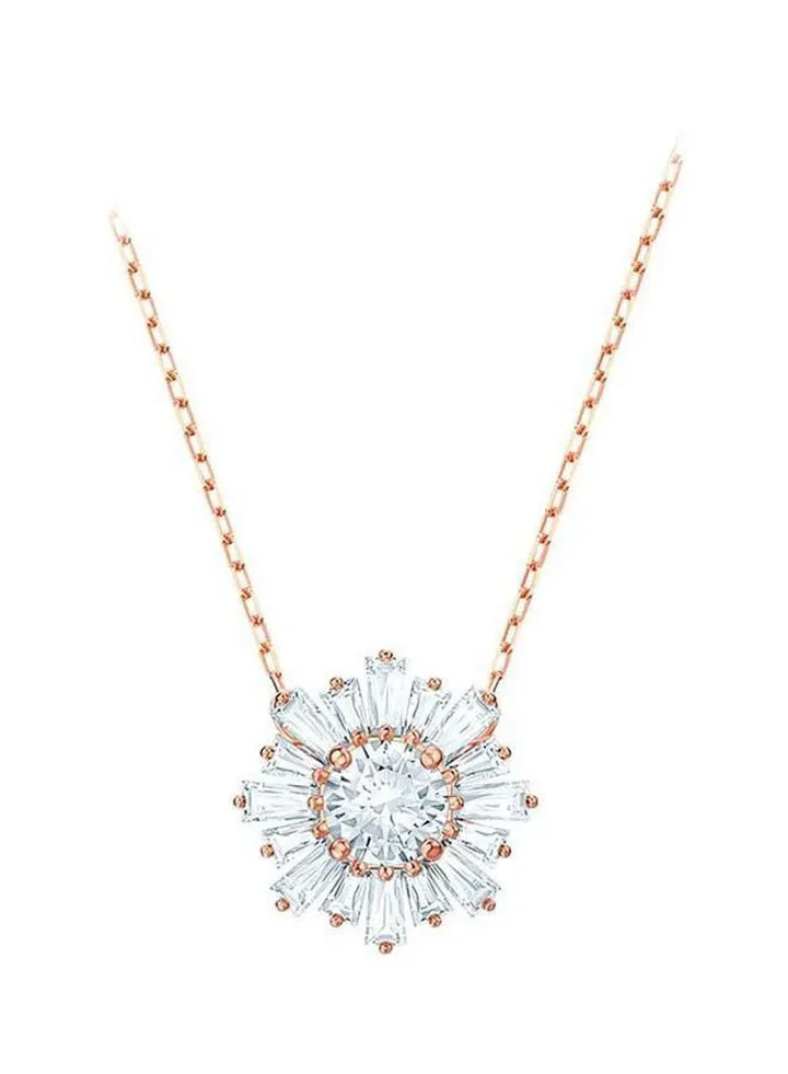 Sunshine Rhodium Plated Pendant Necklace