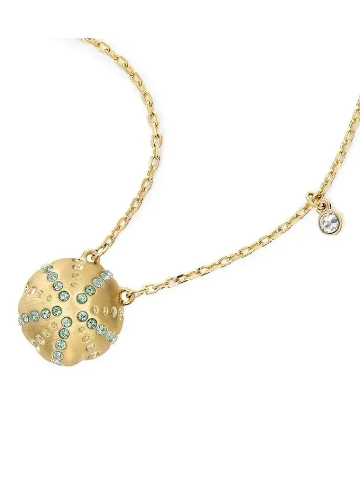 Shine Urchin Stone Studded Pendant Necklace