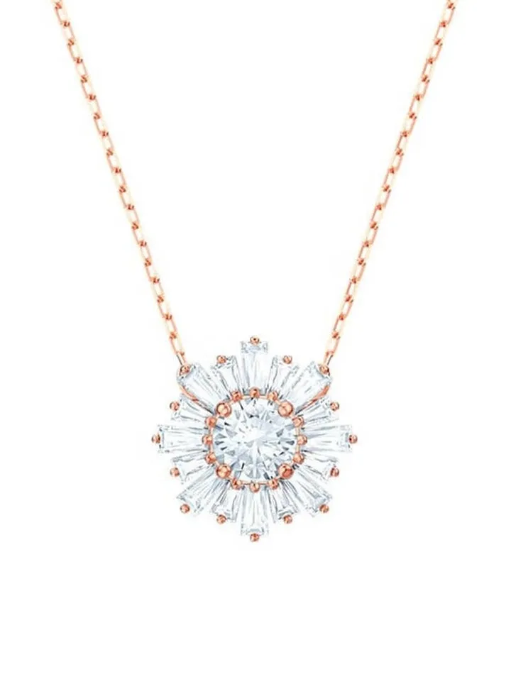 SWAROVSKl Sunshine Rhodium Plated Pendant Necklace